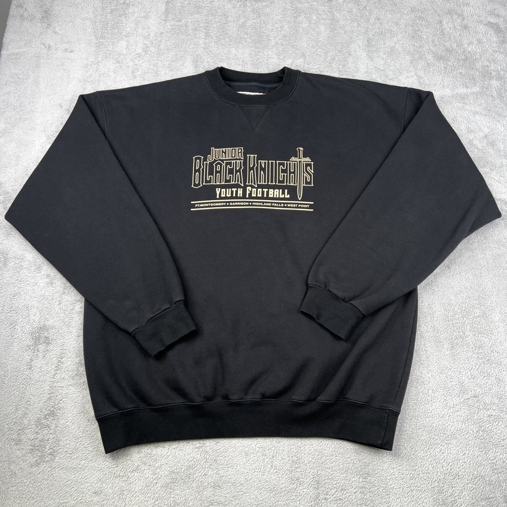 West Point Jr Black Knights Youth Football‎ Sweatshirt  Men's XL Pullover Baggy